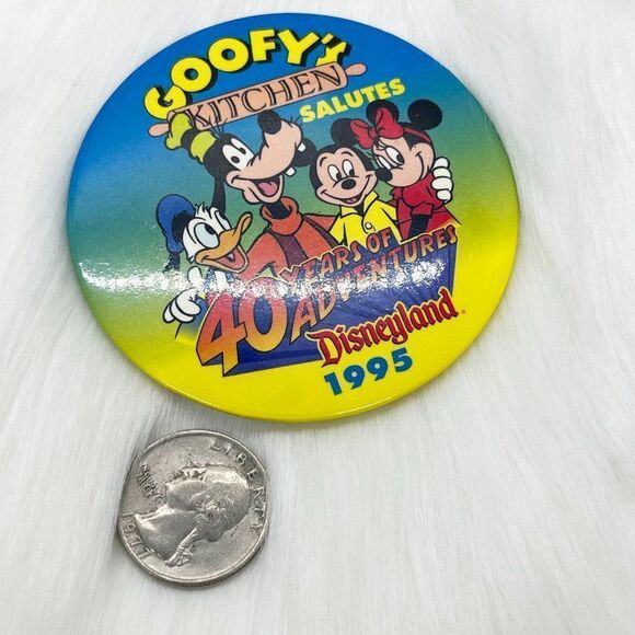 🔮 5/$25 Vintage Disneyland Goofy's Kitchen 40 Years of Adventure Pin‎ - Picture 2 of 2